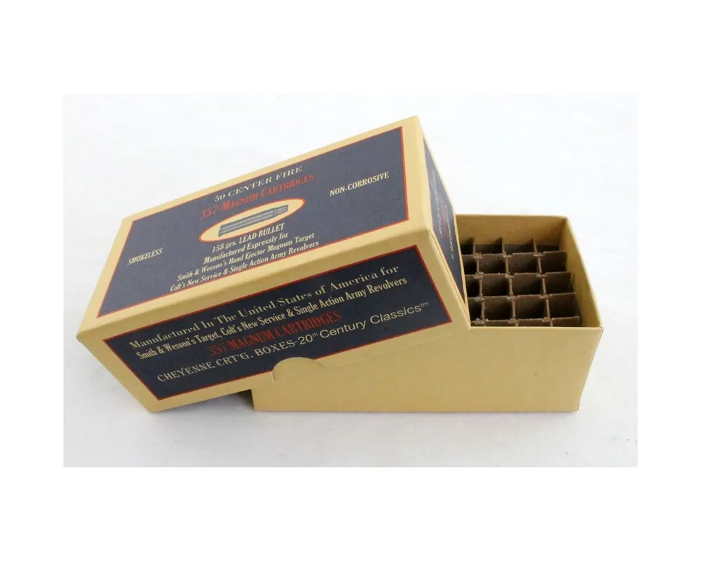 357 Magnum Ammo Box by Cheyenne Cartridge Boxes