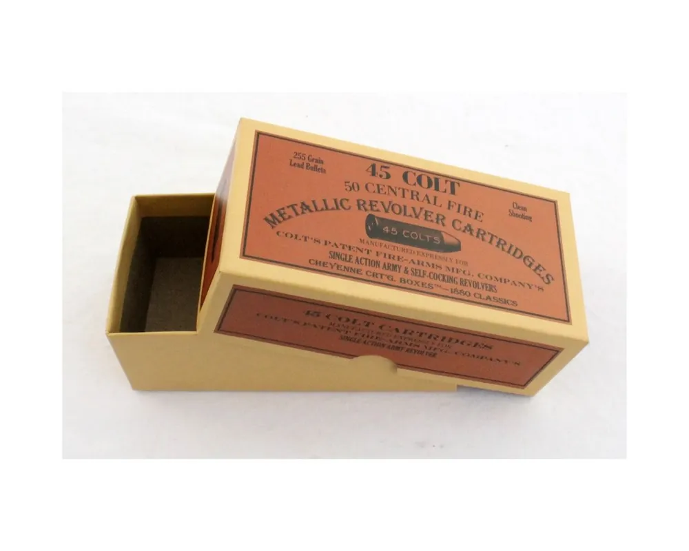 45 Colt Ammo Box by Cheyenne Cartridge Boxes***No longer available***