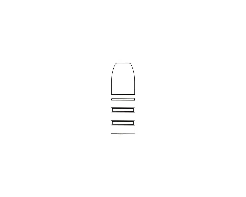 .349" 250 Grain Flat Nose Plain Base 1-Cavity Bullet Mould