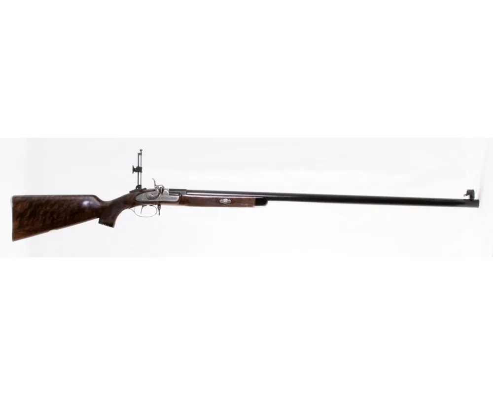 Deluxe Engraved Pedersoli Gibbs Black Powder Long Range Muzzleloader .451" Caliber 36" Barrel