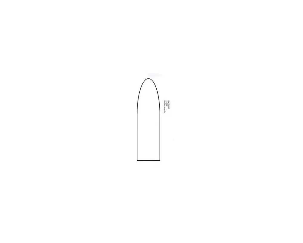.396" 415 Grain Elliptical Paper Patch Bullet Mould 1-Cavity