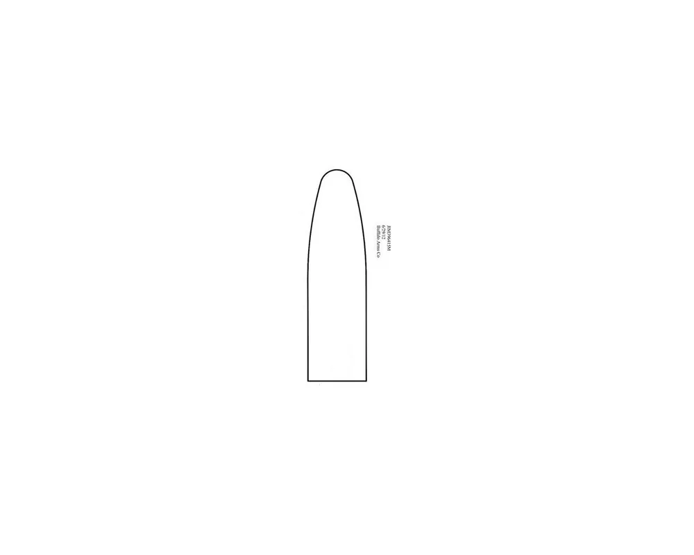 .396" 415 Grain "Money" Flat Base 1-Cavity Paper Patch Bullet Mould
