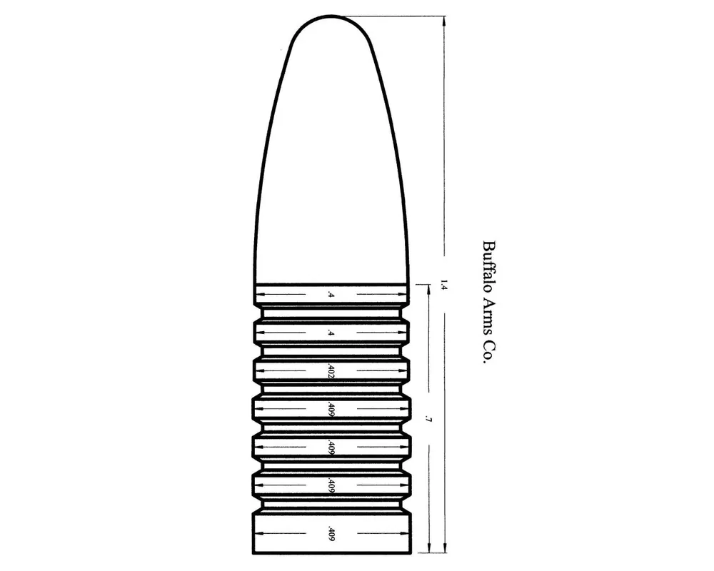 .409" 400 Grain "Money" 1-Cavity Bullet Mould First 3 Bands Reduced in Diameter