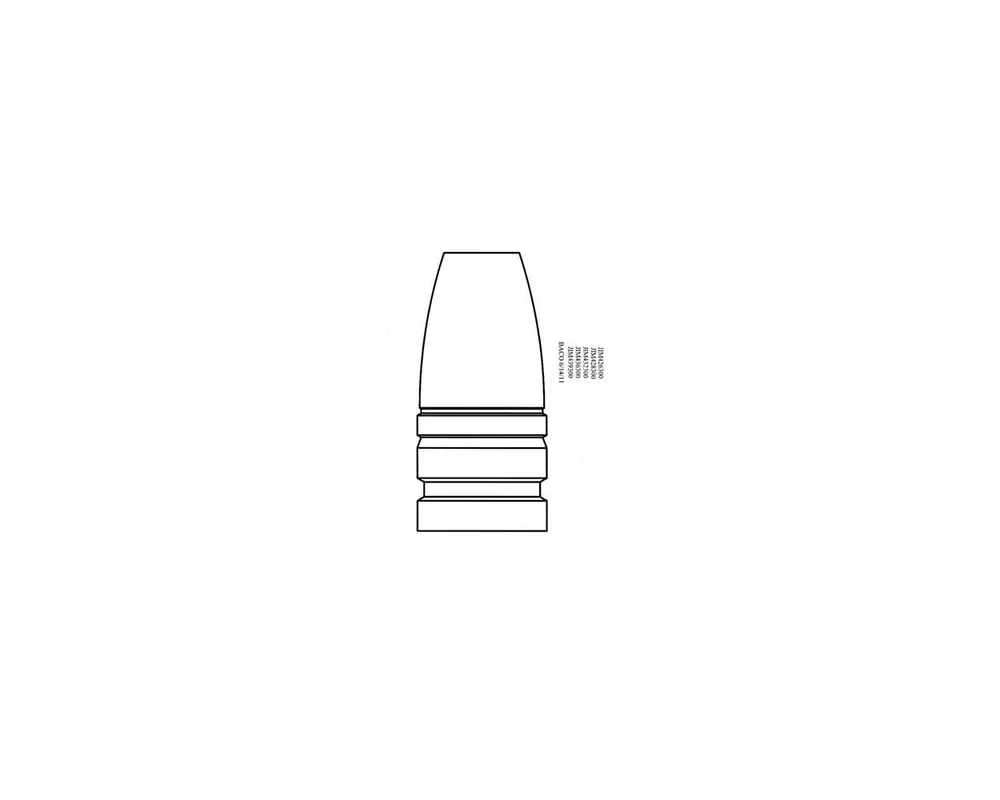 .428" 300 Grain Bullet Mold for 10.4x38R Swiss Vetterli Rifles 1-Cavity