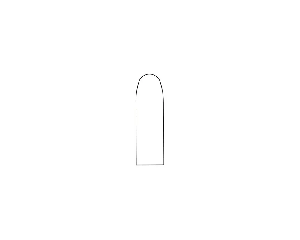 .441" 560 Grain Round Nose 1-Cavity Paper Patch Bullet Mold Flat Base