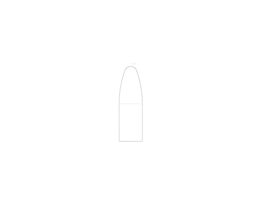 .446" Diameter 525 Grain "Money" Paper Patch Bullet Bullet Mold 1-Cavity Flat Base