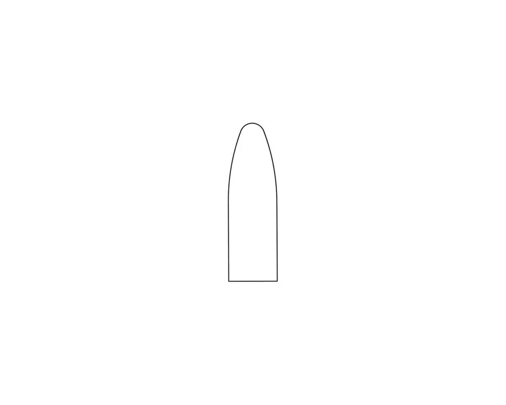 .446" Diameter 535 Grain "Money" Paper Patch Bullet Mold 1-Cavity Flat Base