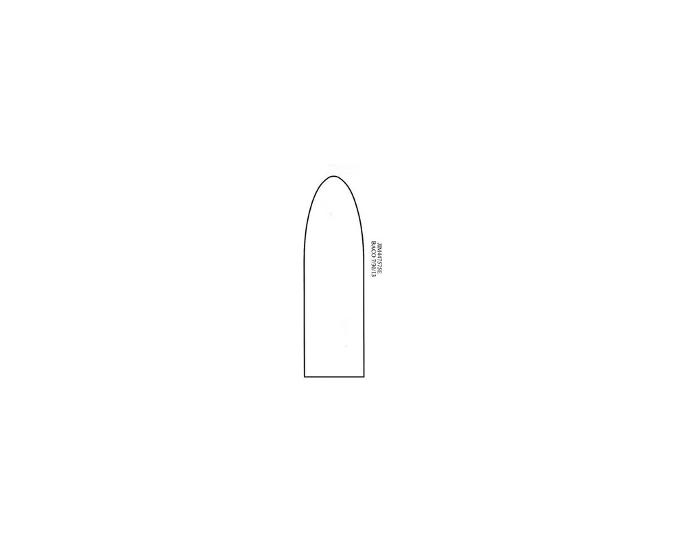 .447" 575 Grain Paper Patch Bullet Mould Flat Base Elliptical 1-Cavity