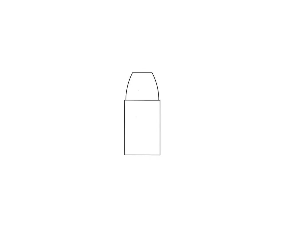 .452" 420 Grain Paper Patch 1-Cavity Flat Base Bullet Mould
