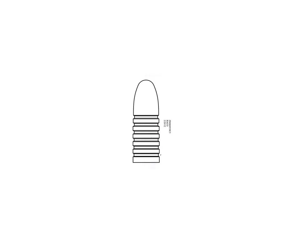 .460" 550 Grain Creedmoor 1-Cavity Bullet Mould Tapered