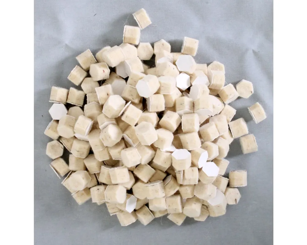 Hexagonal felt wads for the Pedersoli Whitworth Muzzle Loader Box of 200