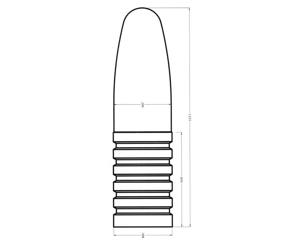 .408" 460 Grain Creedmoor "Mini-Grease Groove" 1-Cavity Bullet Mould