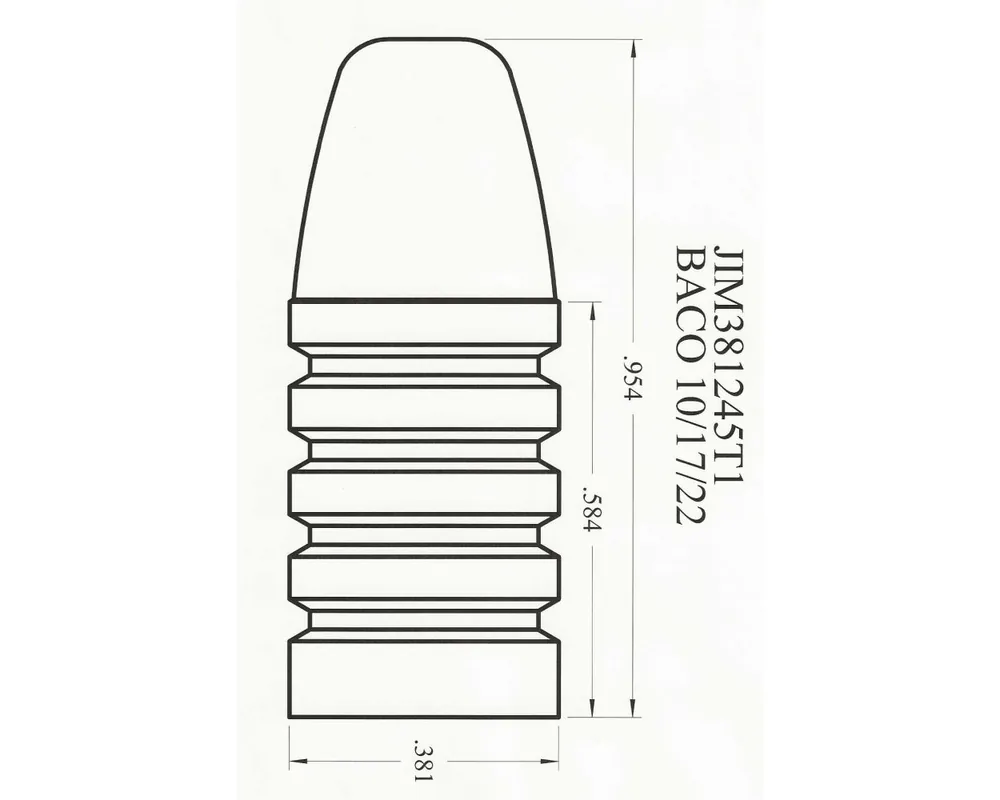 .381 245 Grain 2-Cavity Bullet Mould