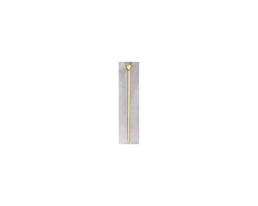 Brass Drop Tube with Funnel 1-pc. 12" Long