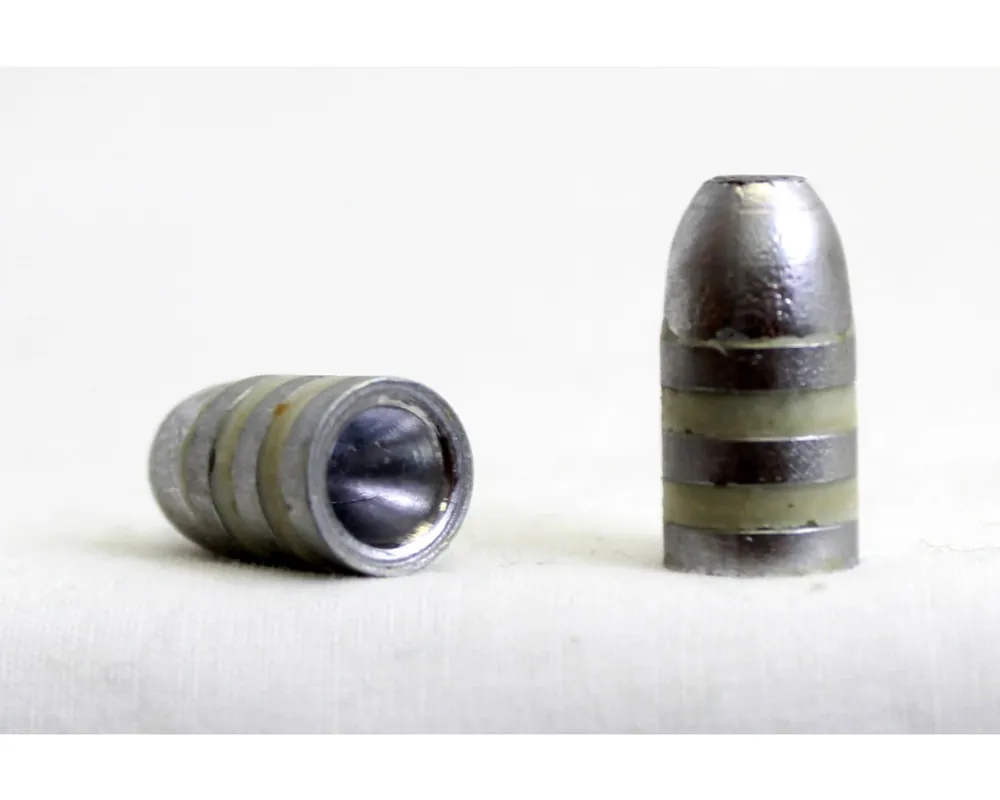 .358" 150 Grain FN Hollow Base Hand Cast Lead Bullets Box of 100