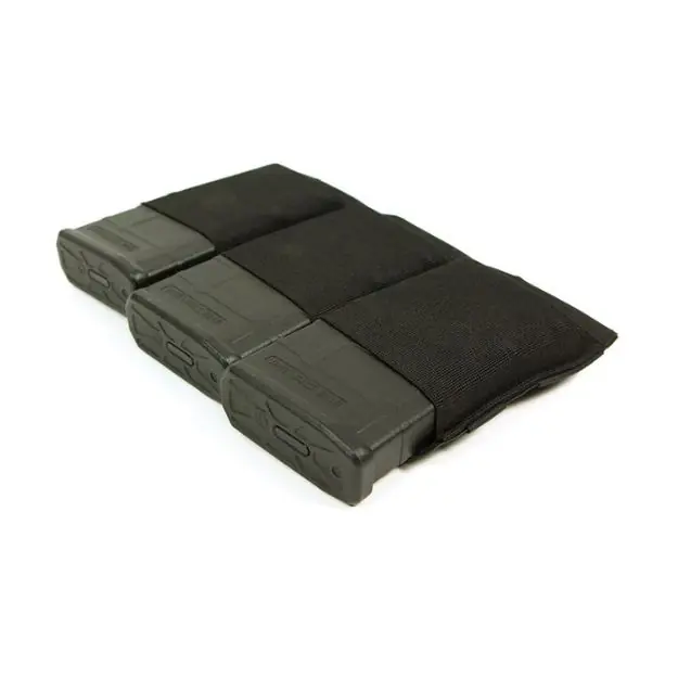 Triple 308 Magazine Pouch Molle Mount Black