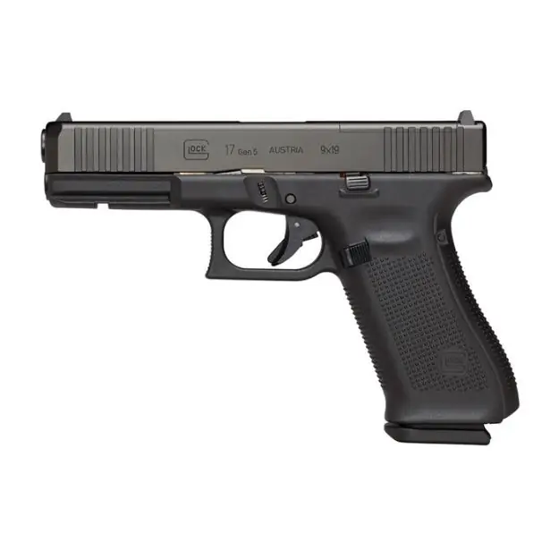 Glock 17 Gen 5 9Mm Luger Mos (3)17-Round Mag Black Rebuilt