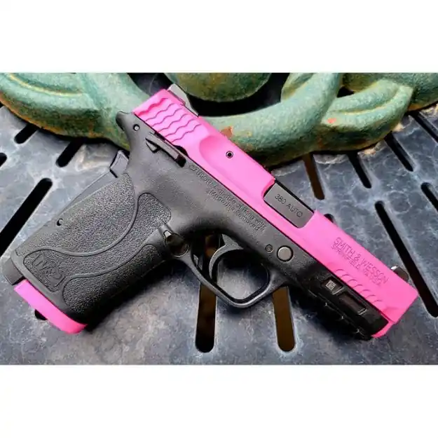 S&W Ez380 With Safety 380 Pistol Pink Cerakote H-141