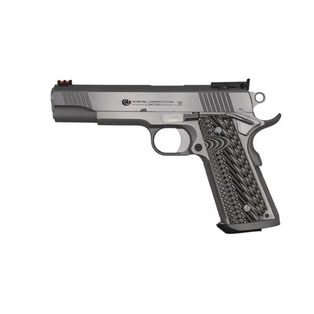 Colt Custom Competition 38 Super 5" 9Rd Stainless G10