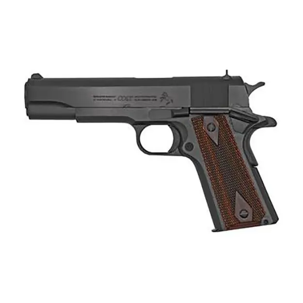 Colt Government 1911 38 Super 5" 9Rd Blued Rosewood