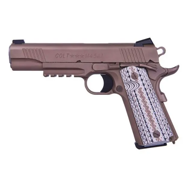 Colt M45a1 Government 45Acp 5" 7Rd With Rail Fde