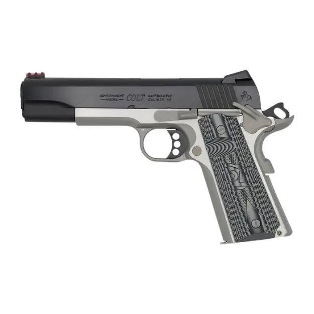 Colt Competition 45Acp 5" 8Rd Two Tone Black Grey G10 Grips