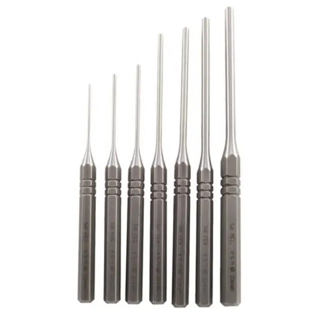 7 Piece Steel Roll Pin Punch Set