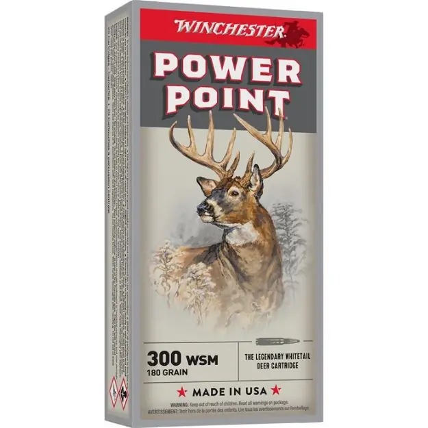 Winchester Super-X 300 Wsm 180Gr Power Point 20Rd 10Bx/Cs
