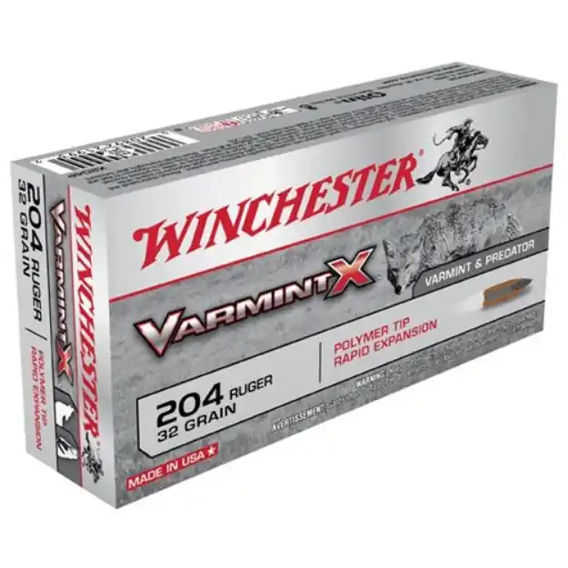 Winchester Varmint-X 204 Ruger 32Gr Polymer Tip 20Rd 10Bx/Cs
