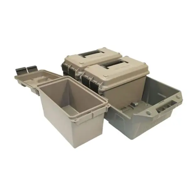 Mtm 50 Caliber 3 Can Ammo Crate Fde/Green Lockable