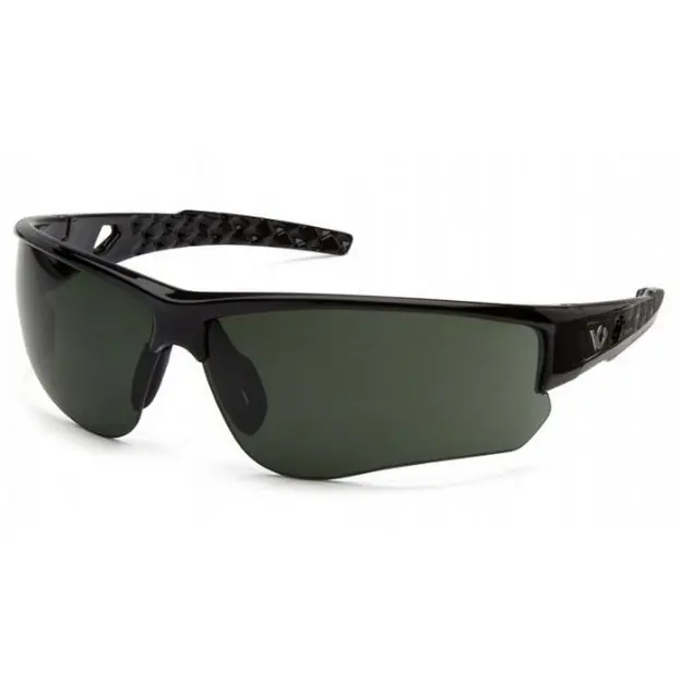 Atwater Forest Gray H2x Anti-Fog Lens W/ Blk, Silver Frames