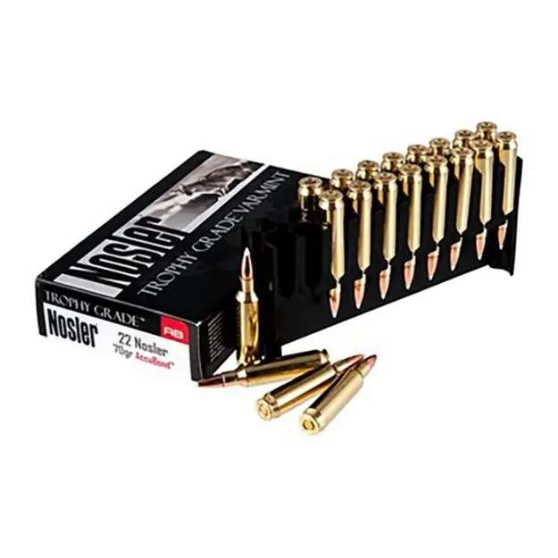 Nosler Trophy Grade 22 Nosler 70Gr Accubond Tip 20Rd 10Bx/Cs