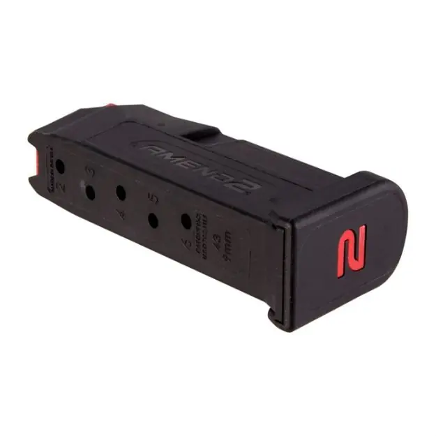 Amend2 Glock 43 6 Round Black Magazine