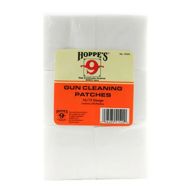 Hoppes Cleaning Patch #5 For .16-.12 Gauge 300 Pack<