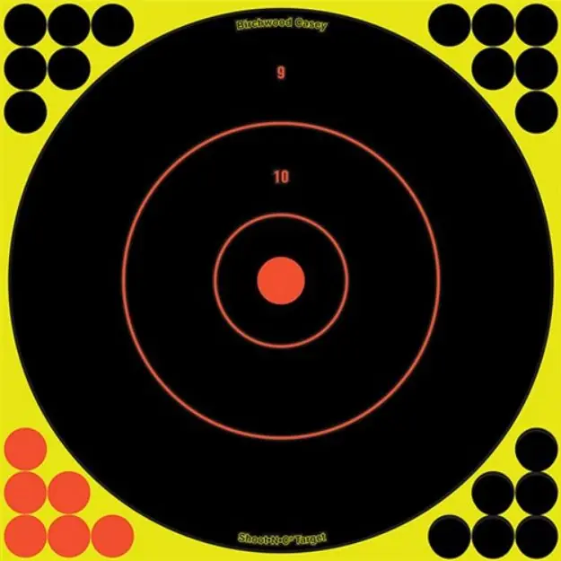 B/C SHT-N-C RND BULLSEYE TGT 5-12"