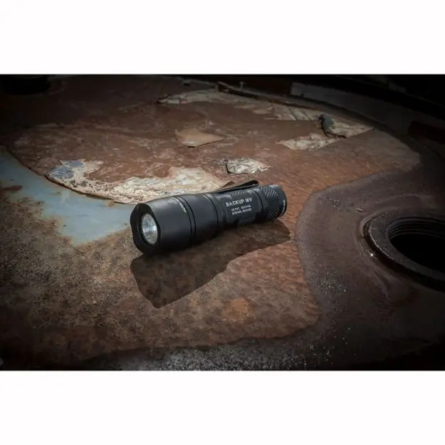 Dual-Output Led Flashlight W/Maxvision 400Lum Aluminum Blk