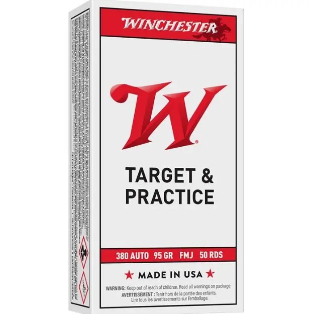 Winchester Usa 380 Acp 95Gr Fmj 50Rd 10Bx/Cs