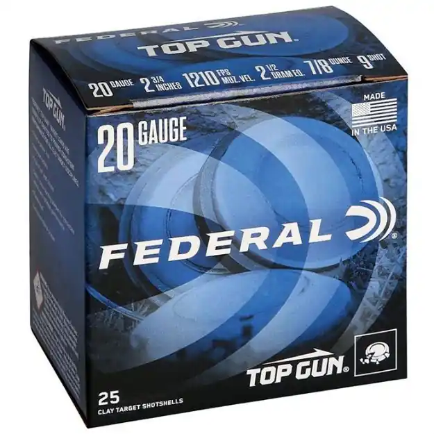 FED TOP GUN 20GA 2.75" #9 25/250