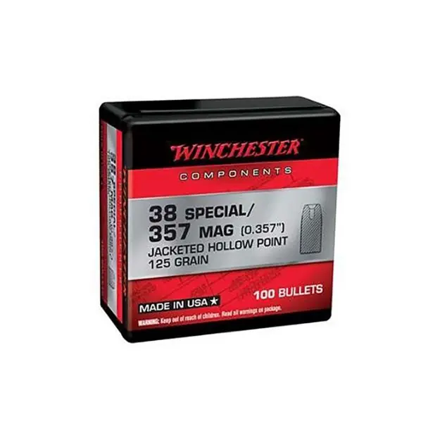 38 Caliber (0.357'') 125Gr Jacketed Hp Notched 100/Box