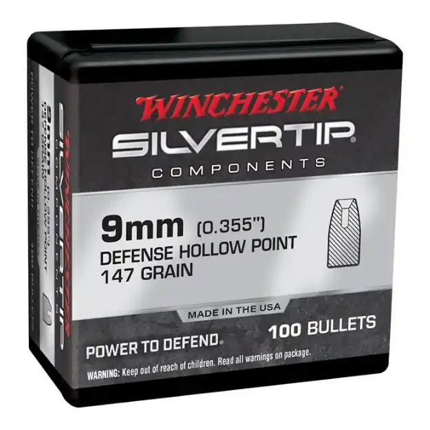 9Mm (0.355'') 147Gr Silvertip Hollow Point 100/Box