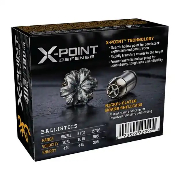 40 S&W 180Gr X-Point 20/Box
