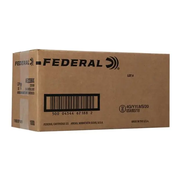 223 Remington 55Gr Fmj 1,000/Case