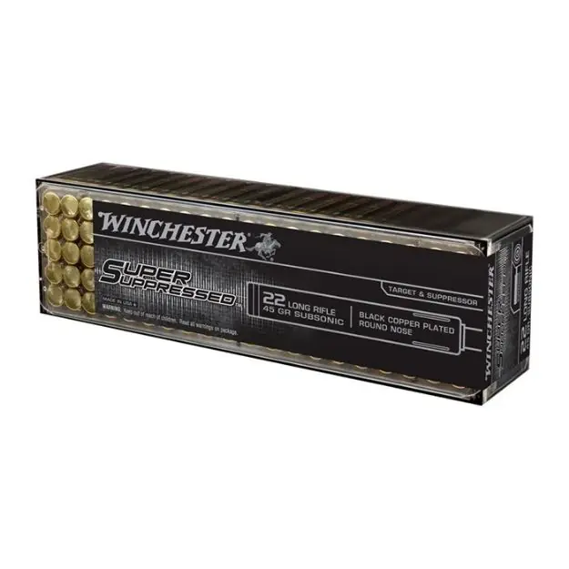 Winchester Super Suppressed 22Lr 45Gr Lead-Rn 100Rd 20Bx/C