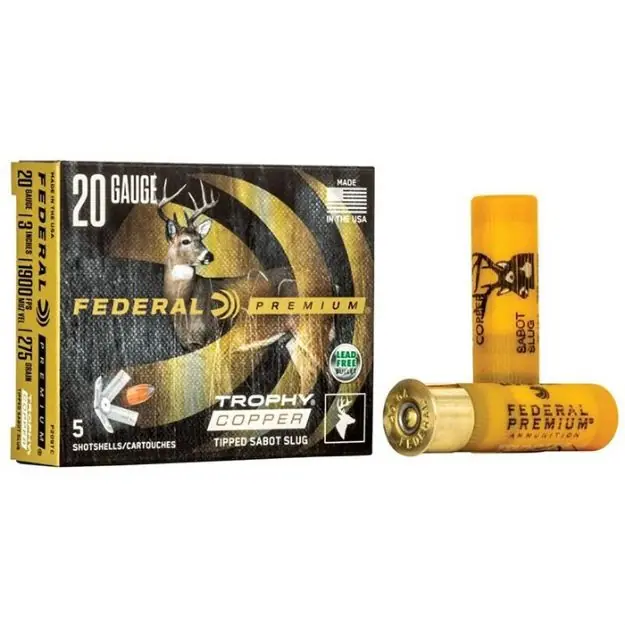 Premium Trophy Copper 20 Gauge 3'' 275Gr Sabot Slug 5/Box