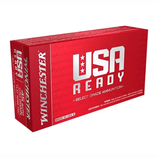 Winchester Usa Ready 45 Acp 230Gr Fmj-Match 50Rd 10Bx/Cs