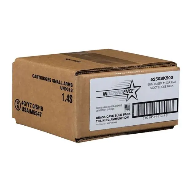 380 Auto 95Gr Full Metal Jacket 500/Box