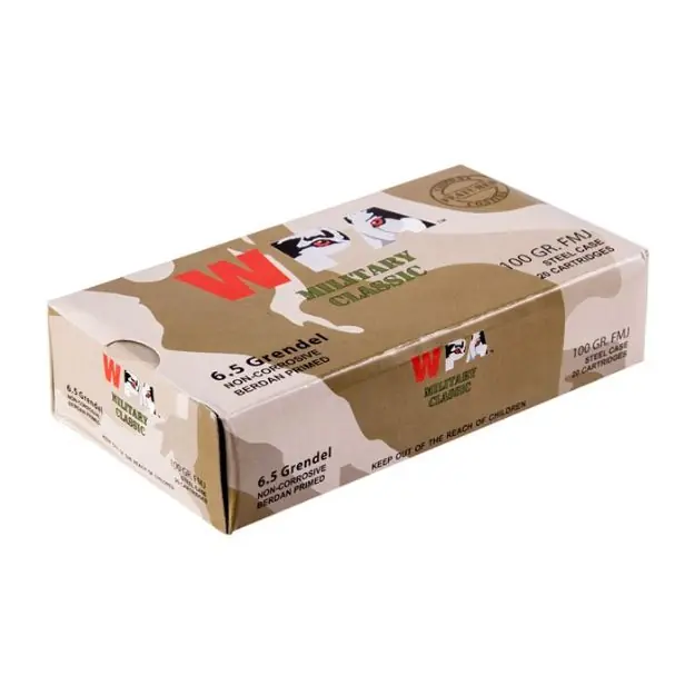 6.5Mm Grendel 100Gr Full Metal Jacket 20/Box