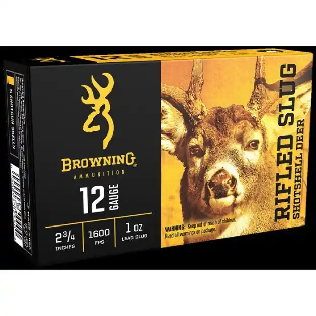 12 Gauge 2-3/4'' 1Oz Rifled Slug 5/Box