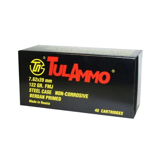 7.62X39mm 122Gr Full Metal Jacket 40/Box