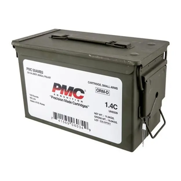 Pmc 50 Bmg Ammo Can 660Gr Linked Fmj-Bt 100Rd